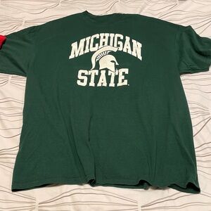 Men MSU Michigan State Tshirt Sz XL Green